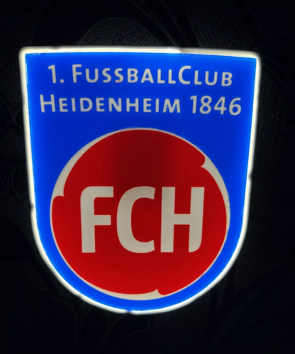 1. FC Heidenheim LED-Leuchtschild